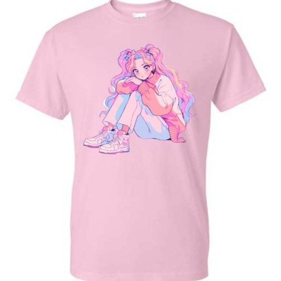 Custom Kawaii Pastel Retro 90s Anime Girl - Picture 1 of 1